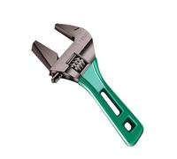Wide Opening Adjustable Short Handle Wrench - Herramienta de mano multifunción | Heavy-Duty Carbon Steel Construction With Compact Design | For Home Garage Workshop, Portable Adjustable Wrench For