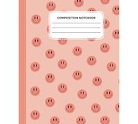Wide Rule Composition NoteBook with Cute Patterns: 7.5 x 9.25 Inch Notebook for School College Girls Boys Men Women and Office Use | 120 Pages