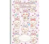 Wide-Ruled Kawaii Bunny Faces | Mood Expressions Edition | 6x9 | Finn Wilder: Creative | 108 Pages | Indexed + Numbered | Perfect Gift for Girls & Teens | School Supplies | Everyday Use
