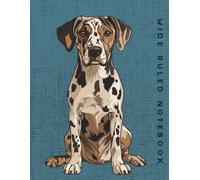 Wide Ruled Notebook: Catahoula Leopard Dog
