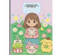 Wide-Ruled Notebook | Garden Girl & Bunny Friends Edition | 8.5 x 11 in | 108 Pages: Lined Paper for Writing | Soft Pastel Cover | Creative Journal | ... Kids & Teens | Kawaii Style | Everyday Use