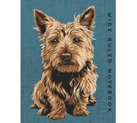 Wide Ruled Notebook: Red Australian Terrier Dog