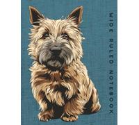 Wide Ruled Notebook: Sand Australian Terrier Dog