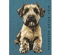 Wide Ruled Notebook: Soft Coated Wheaten Terrier Dog