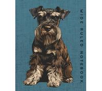 Wide Ruled Notebook: Standard Schnauzer Dog