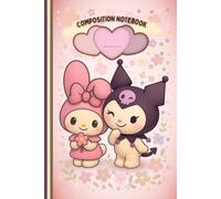 Wide-Ruled Notebook | Sweet Bunny & Punk Friend in Floral Garden | 6x9: Creative Writing Book | 108 Pages | Indexed + Numbered | Kids & Teens | Cute Gift Idea | Everyday Use