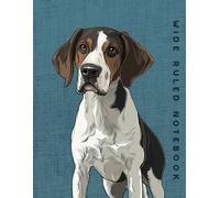 Wide Ruled Notebook: Treeing Walker Coonhound Dog