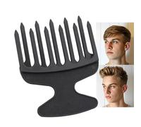Wide Tooth Afro Comb, Multifunctional Hair Pick Detangling Styling Comb | Hair Lift and Volume Tool for Men Pompadours Beards Wigs, Home Salon Barber Travel Use