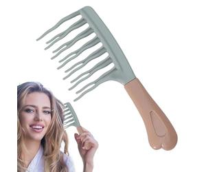 Wide Tooth Comb, Double Layer Hair Combs, Smooth Glide, Anti-Static Ergonomic Styling Tool, Personal Care Essential for Home Beauty Routine, Daily Grooming, 21x8x3cm