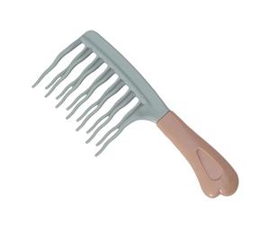 Wide Tooth Comb - salon styling comb, durable grip handle | flexible grooming aid brush, wide spaced pick, lightweight care essential used for curly hair beauty routine personal use