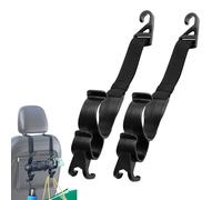 Widely Used: These car headrest hooks with heavy-duty load-bearing capacity offer a practical storage solution for hangings clothes, umbrellas, bags, and other items, maximizing your car space and org