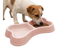 Widened Base Dish - 2 in 1 Non Slip Pet Food Bowl, Food and Water Bowls, with Low Center of, Dual-Purpose Pet Feeder, Free Puppy Bowl, Compact Feeding Solution for Home, Outdoor