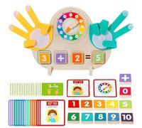 WideSmart Juguetes Montessori Matemáticos,Juguetes de conteo de madera para niños de 3 años,Aprender a contar juguete adición y resta para niños educativos para niños de 3, 4,5,6 y 7 años