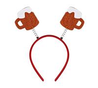 Widget - Diadema de cerveza para maquillaje, aro para el pelo, accesorios para fotos, botas de cerveza, diadema de salchicha, diadema para el Oktoberfest, aros para el pelo para niñas