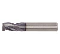 WIDIA 6144448 Propósito general Sc End Mill Series 4003/4013 Mill de extremo métrico 6MM Dia, 10MM Profundidad de corte, 57MM Longitud, Vástago recto Cilíndrico TiAlN 3 Flautas D0130550T010S