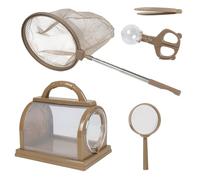 Widisun Kit de atrapador de insectos: kit de captura de insectos con red, hábitat de insectos con espectadores aumentados, pinzas y más