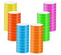 Widisun Pulsera de papel de 6 colores, 2400 unidades, resistente al agua, pulseras para eventos, festivales, impermeables, para eventos, fiestas, festivales, conciertos