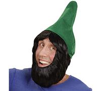 WIDMANN 00825 - Gorro de Enano de jardín con Peluca y Barba para Adultos , color/modelo surtido