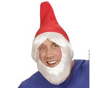 WIDMANN 00825 - Gorro de enano de jardín con peluca y barba para adultos , color/modelo surtido