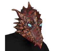 WIDMANN 01135 Dragón Máscara de Cabeza Completa Unisex - Adulto, Marrón, Talla Única