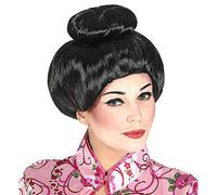 Widmann 01509 - Peluca de geisha, color negro, tamaño estándar