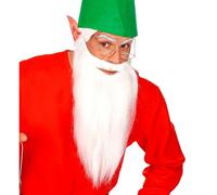 Widmann – Barba larga con bigote 01528, hombre adulto, blanco, talla única