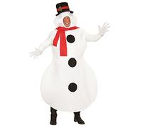 Widmann 02877 - Adultos Traje Traje Muñeco de Nieve y la Nariz, tamaño M/L