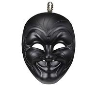 WIDMANN 04718 ? Máscara Veneciana Gran Gala Hombre Sonriente, Negro, talla única