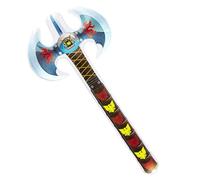 WIDMANN 04826 - Hacha Doble Hinchable Adulto Unisex, Vikingos, Edad Media, Caballeros, Carnaval, Fiestas Temáticas, 70 Cm