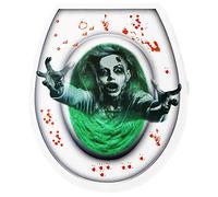 WIDMANN 05808 - Adhesivo para asiento de inodoro, diseño de zombi, unisex, adulto, multicolor