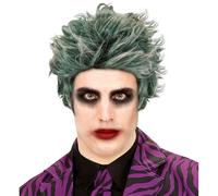 Widmann Peluca 06741 Zombi para hombre Talla única Color verde