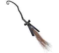 Widmann 10990 - Escoba de bruja desmontable, aprox. 95 cm, accesorio para brujas, Halloween, carnaval, fiesta temática