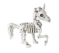 Widmann 10992 10992 Esqueleto Unicornio Esqueleto 18cm Decoración Esqueleto Horror Halloween Fiesta temática Multicolor, Talla Única