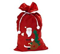 WIDMANN 1617B Saco de Papá Noel Adornado, Color Rojo