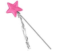 Widmann 29183-Varita mágica para hadas (tela con espumillón, accesorio para fiestas temáticas), color rosa, multicolor (29183)