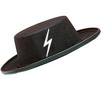 W WIDMANN MILANO Party Fashion 3411Z - Sombrero Caballeros, para niños, negro, con Z blanca, sombrero, accesorio, carnaval, fiesta temática