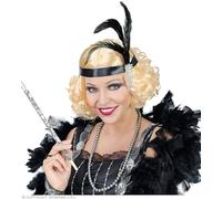 WIDMANN 46940 20 años Charleston peluca con cabeza joyas, mujer, Rubio