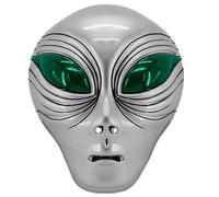 Widmann 46951 - Máscara extraterrestre para niño, unisex, de plástico, extraterrestre, carnaval, Halloween, fiestas temáticas, talla única
