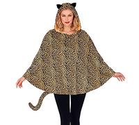Widmann 48157 48157 - Disfraz de leopardo con capucha, talla única, carnaval, fiesta temática, unisex, para adultos, multicolor, talla única