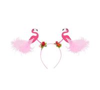 Widmann 68590 68590 - Diadema de flamenco, rosa, despedida de soltera, JGA, animal, fiesta temática, carnaval, unisex, para adultos, multicolor, talla única