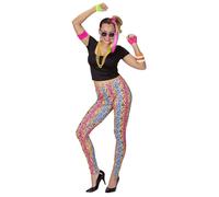 Widmann 80's Girl (T-Shirt, Leggings, Necklaces) (S) Different Colors