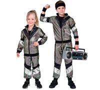 Widmann 80's Multicolor Reflective Shell Suit (Jacket, Pants) (158 cm / 11-13 Ye