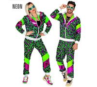 W WIDMANN MILANO Party Fashion - Traje chandal animal de fiesta, traje años 80, jogging suit, estilo retro, traje mal gusto
