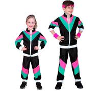 Widmann 80's Shell Suit (Jacket, Pants) (158 cm / 11-13 Years) Black
