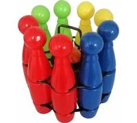 Widmann- 9 Bolos de Bowling XXL, Multicolor, S (Blue Sky A1201974)