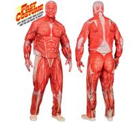 Widmann Anatomy Fast Costume (Jacket, Pants, Gloves, Mask) (XXL) Red