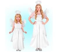 W WIDMANN MILANO Party Fashion - disfraces infantiles angel, vestido, alas, halo, cielo, disfraces de carnaval