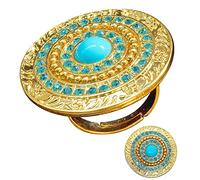 WIDMANN 7521H - Anillo Cleopatra Mujer Adulta, Egipcia, India, Maharajá, Bollywood, Carnaval, Fiestas Temáticas, Color Dorado-Rojo