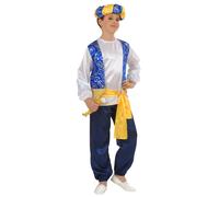 Widmann Arab Prince (Shirt, Vest, Pants, Belt, Turban) (140 cm / 8-10 Years) Dif