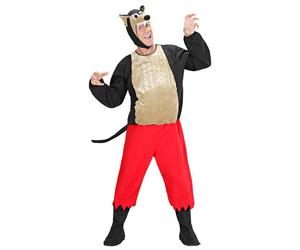 Widmann Big Bad Wolf (Stuffed Coat, Pants, Boot Covers, Headpiece With Mask) (S)